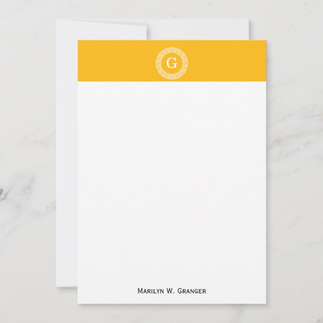 Goldenrod Qual Quadro-Chave Grego Quadro-Chave Mon (Frente)