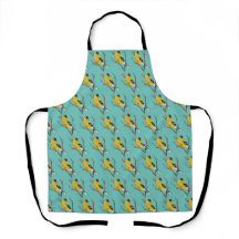 Goldfinch Bird Apron, Apron Médio