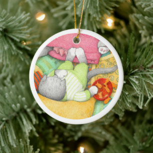 GOLDFISH CRACKERS GATINHO Ornamento do Círculo Cer