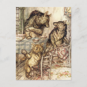 Goldilocks e os Três Ursos Cartão Postal