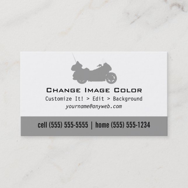 Goldwing - cartão de assunto pessoal (Frente)