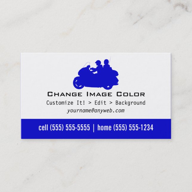 Goldwing - cartão de assunto pessoal (Frente)