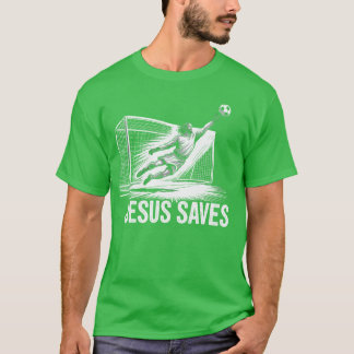 Goleiro de Futebol Jesus Salva Camisa Cristã