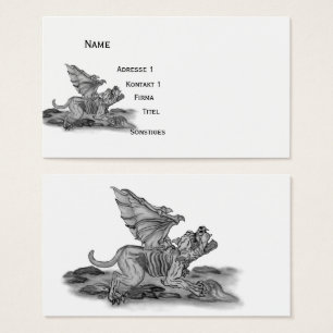 Golem Gargoyle, design preto e branco