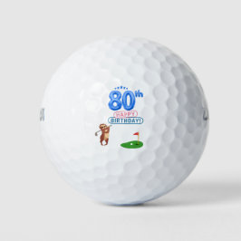 Golf 80 Birthday Slofer golfer na Bandeira