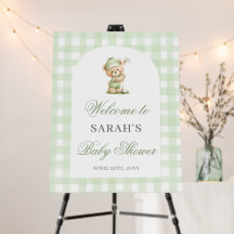 Golf Baby Shower Welcome Sign