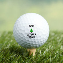 Golf Ball "É Essa Uma Árvore" Golfer Engraçado