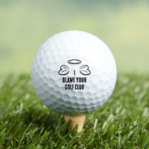 Golf Ball "I Blame Your Club" Golfer Gift Engraçad