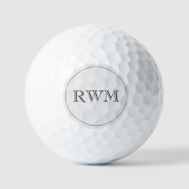 Golf Ball INITIALS Golfer Golfing Classn