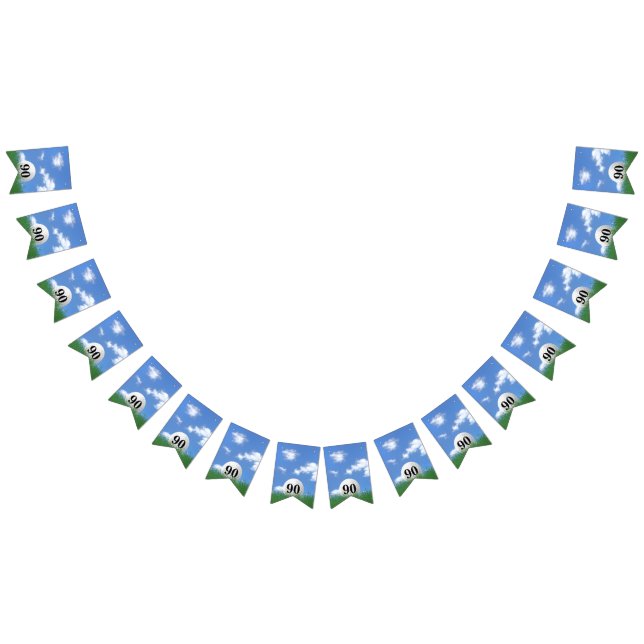 Golf Ball para Bandeiras de Bunting de 90 aniversá (Todos)