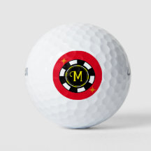 Golf Ball - Poker Personalizado (adicionar inicial