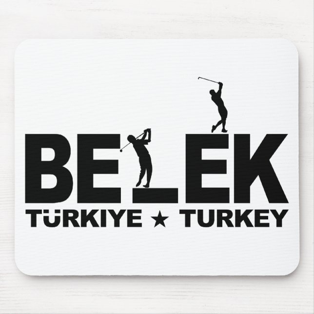 GOLF BELEK mousepad - preto (Frente)