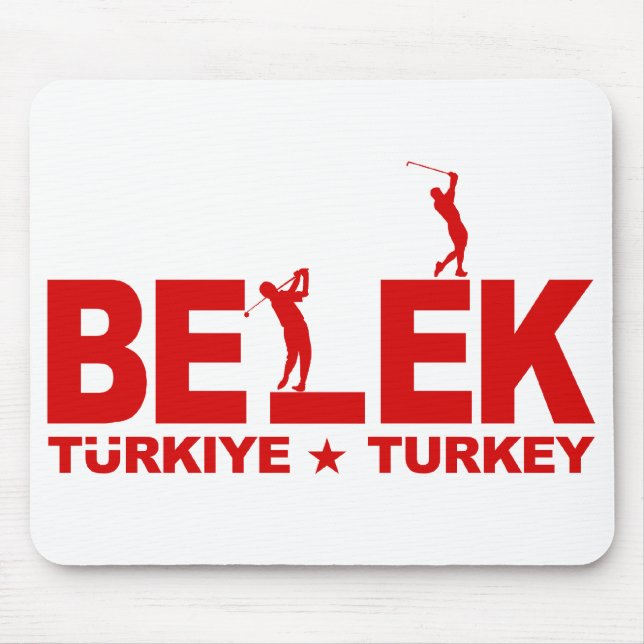 GOLF BELEK mousepad - vermelho (Frente)