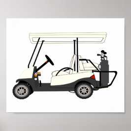 Golf Cart Kids Décor Impressão