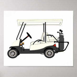 Golf Cart Kids Décor Impressão