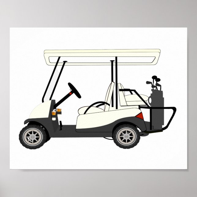 Golf Cart Kids Décor Impressão (Frente)