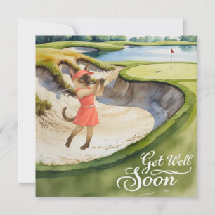 Golf - Consiga Bem Em Breve Cartão para os amantes