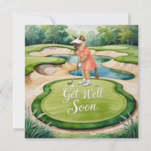 Golf - Consiga Bem Em Breve Cartão para os amantes