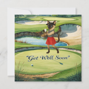Golf - Consiga Bem Em Breve Cartão para os amantes