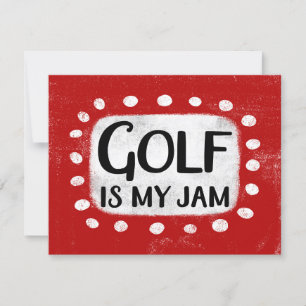 Golf É Meu Cartão De Saudação