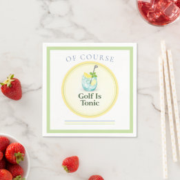 Golf É Tônico | Guardanapos de Papel de Golfe