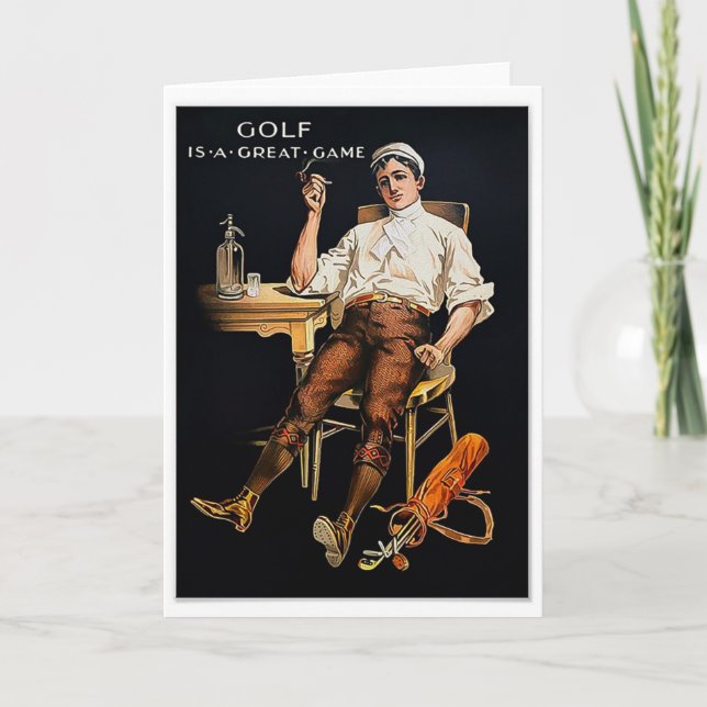 Golf É Um Cartão De Jogo De Excelente (Frente)