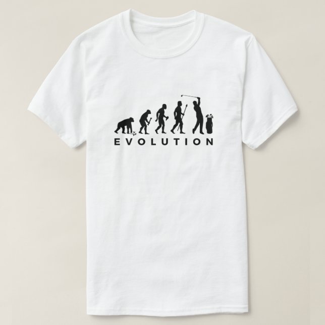 Golf Evolution camisetas engraçadas golfista Humor (Frente do Design)