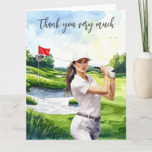 Golf Fairway Gratidão: Cartão de Agradecimento