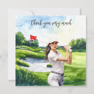 Golf Fairway Gratidão: Cartão de Agradecimento