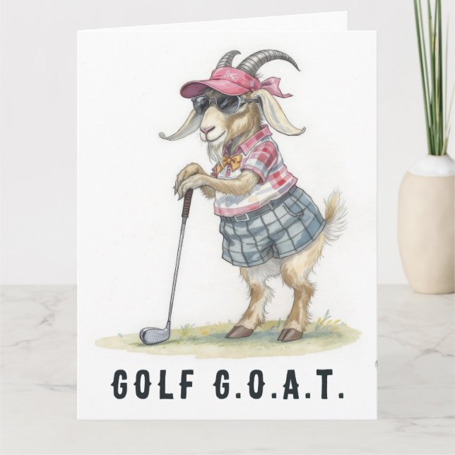 Golf G.O.A.T. - Cartão Golf Grande (Frente)