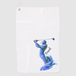 Golf, Golf-Pro, blau, Silhouette
