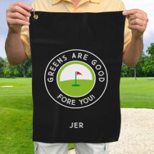 Golf Greens Forte Golfer Humor Engraçado Monograma