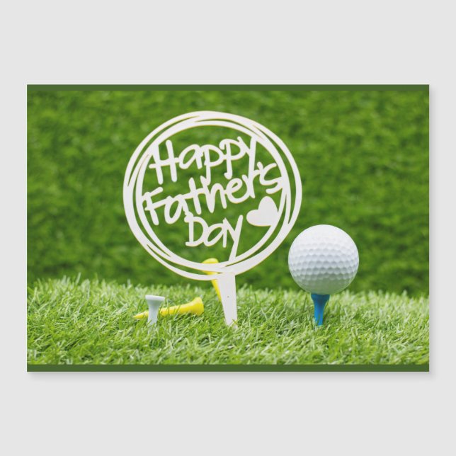 Golf Happy Dia de os pais com bola de golfe em ver (Frente)