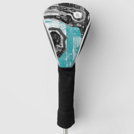 Golf Head Cover - Surface Current Abstract Flow