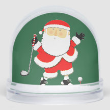 Golf Holiday Gift Snow Globe