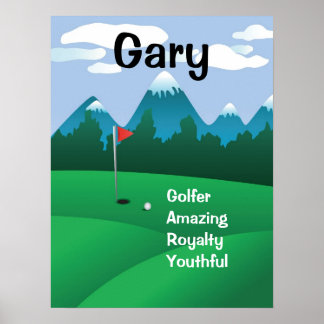 Golf Mens Mulheres Personalizadas Dão Impressão de