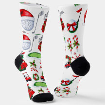 Golf Natal com o tema Golfer Watercolor Holiday