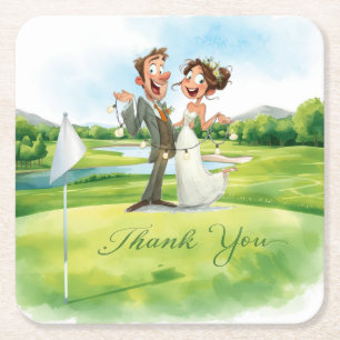 Golf Obrigado Porta-Copos Campo de Golfe Elegant