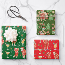 Golf Papais noeis de Natal Golf Golfing Summer