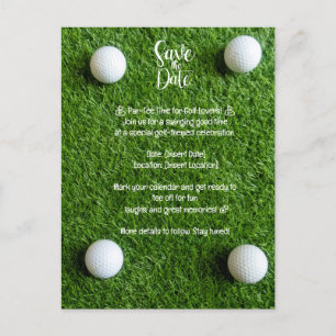 Golf Salve a Data: Convite de festas de Golfe