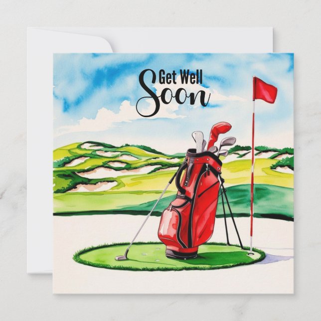 Golf se recupere logo com uma bolsa de golfe coloc (Frente)