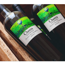 Golf Themed Wedding Cheers Recepcionar Rótulos de 