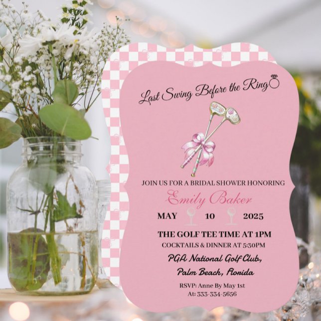 Golfe Coquette Rosa "Último Balanço Antes Do Anel" (Criador carregado)