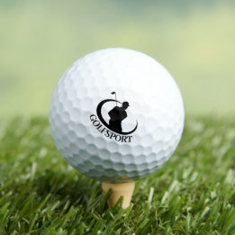 Golfe de logotipo com tipografia