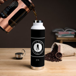 Golfe Divertido Par Tee Golfista Monograma Moderno