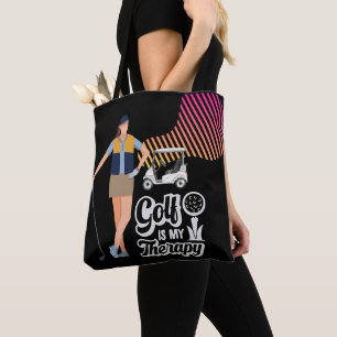 Golfe é minha terapia para Lady Golfer Tote Bag