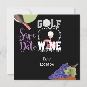 Golfe e vinho para golfista, exceto convite para d