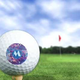 Golfe Personalizado da Bola de Disco Azul e Roxo