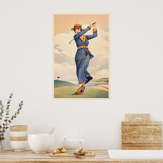 Golfe Vintage - Impressão de Arte (Cozinha)