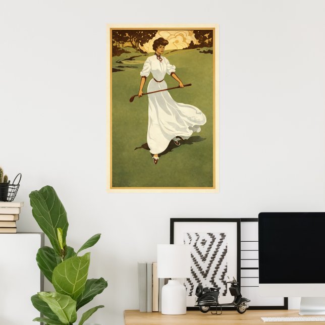 Golfe Vintage - Impressão de Arte (Escritório em casa)
